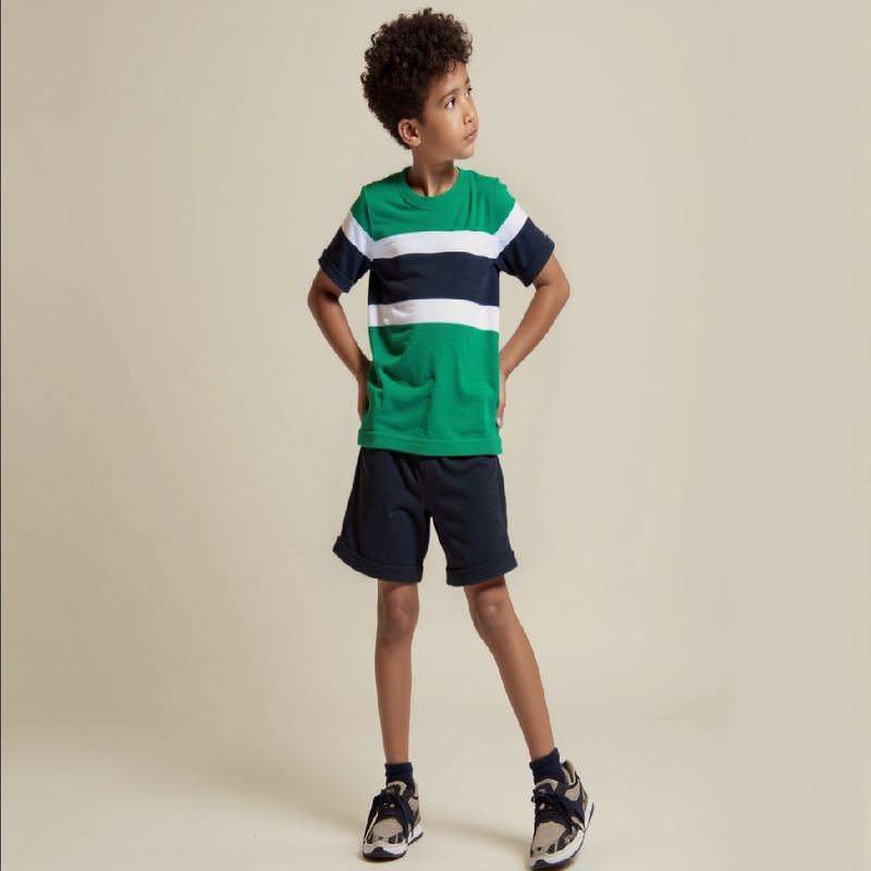 Green & Black Track with Shorts