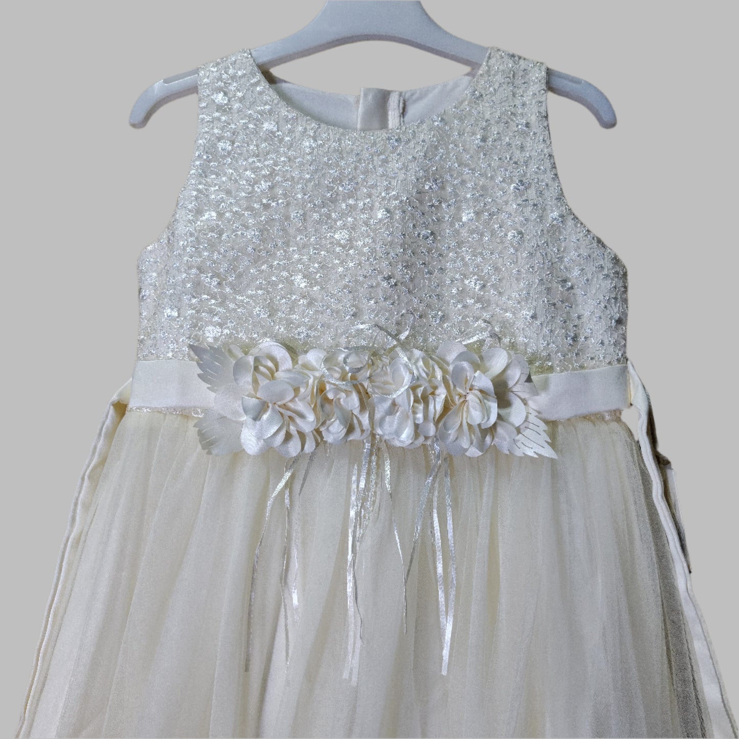 Imported off whit Girls fary frock