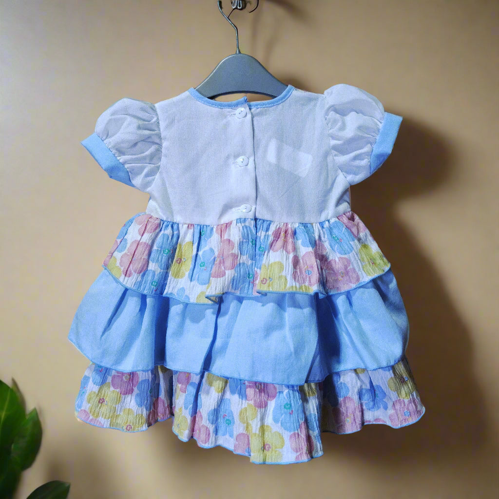 Baby girl Frock with hairband. Made in Thailand