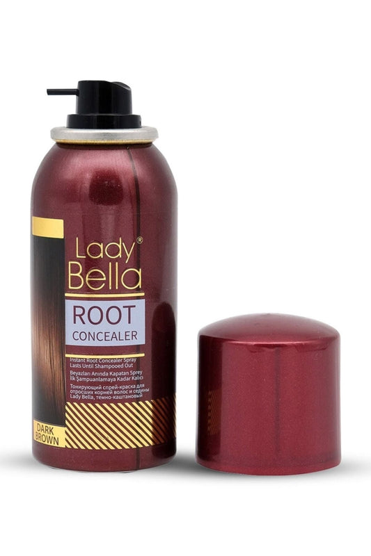 Lady Bella Hair Root Concealer Spray Dark Brown 100 Ml