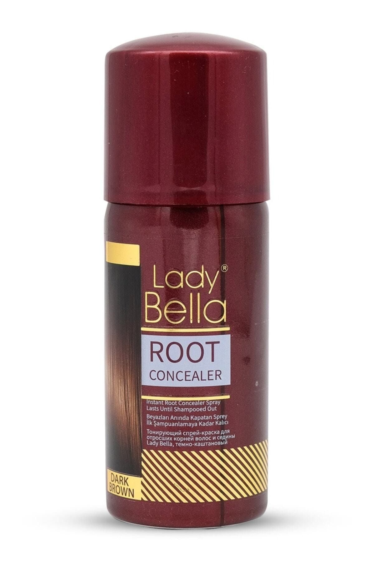 Lady Bella Hair Root Concealer Spray Dark Brown 100 Ml
