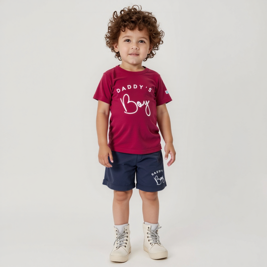 Dady,s Boy Maroon summer suit