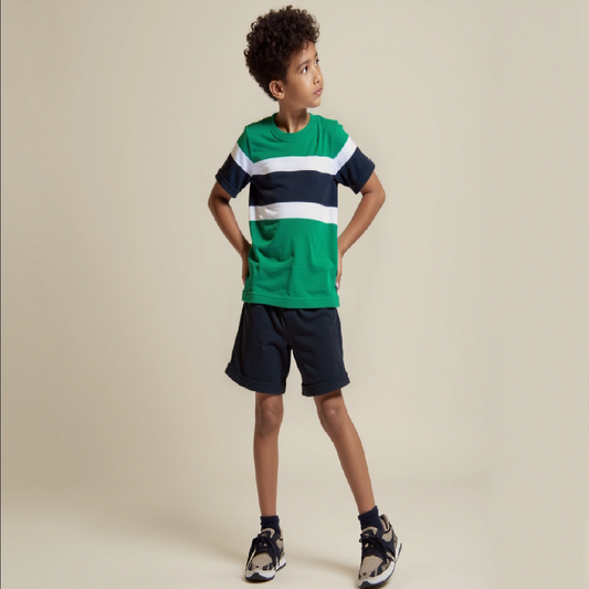 Green & Black Track with Shorts