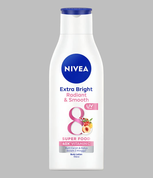 Nivea Extra Bright Radiant & Smooth 8 Superfoods Body Lotion 190ml SKU:8999777000059