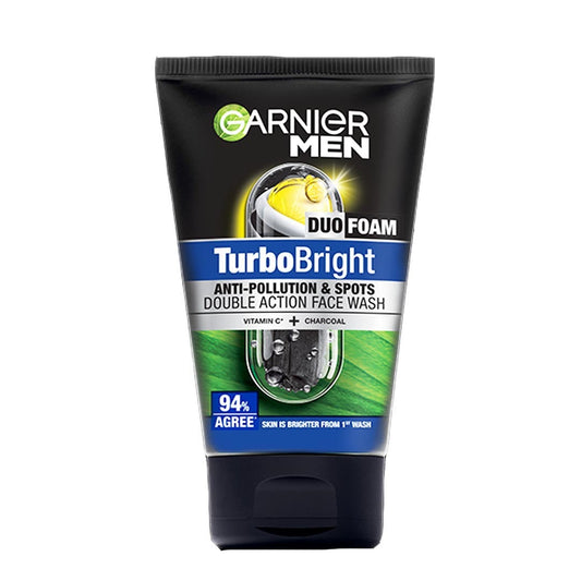 Garnier Men Turbo Bright Super Duo Foam, 100ml. SKU:8992304047435