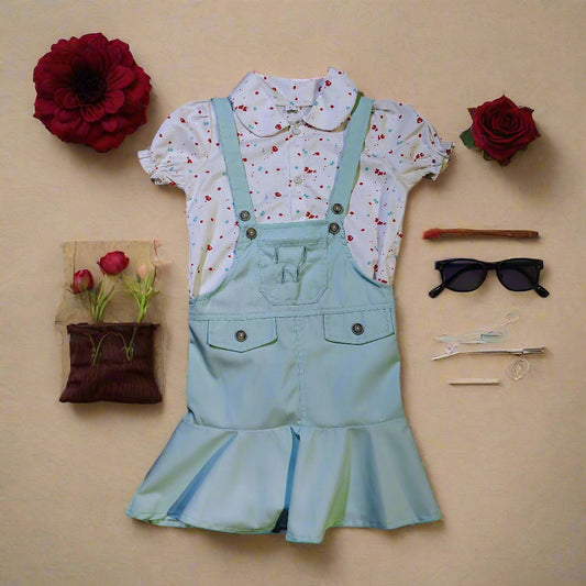 Girls Fancy Wear Semi Westran Top