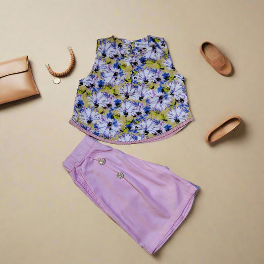 Imported baby girls sleeveless suit