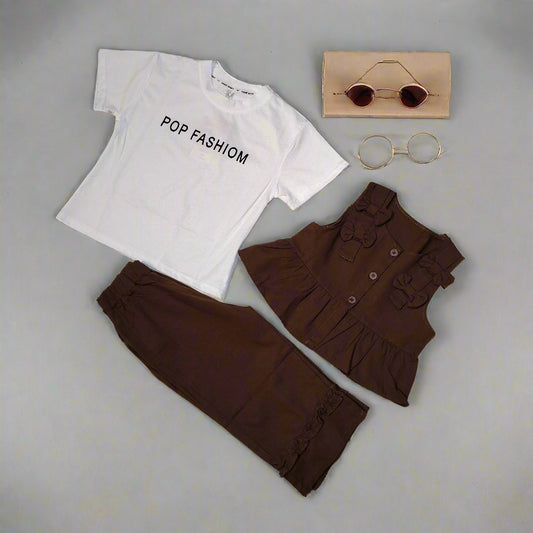 Imported girls 3 pcs set.JA00596