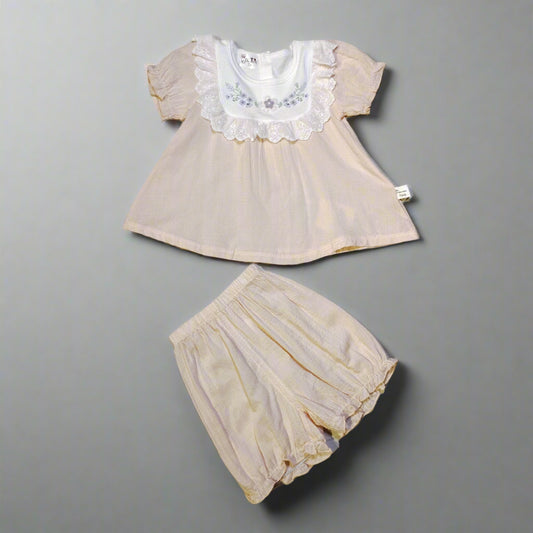 Imported baby girls dress with short.