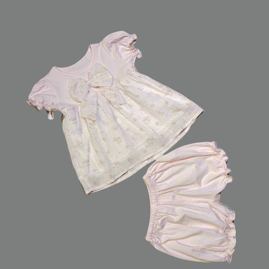 Imported baby girls dress with short.