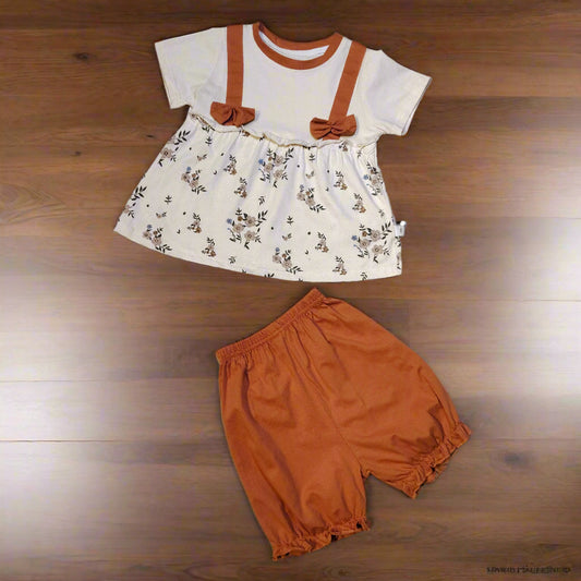 Imported baby frock with short.Jercy stuf
