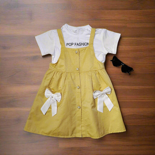 Lovely Fashion Kid Wear Baby Girl Suspender Skirt