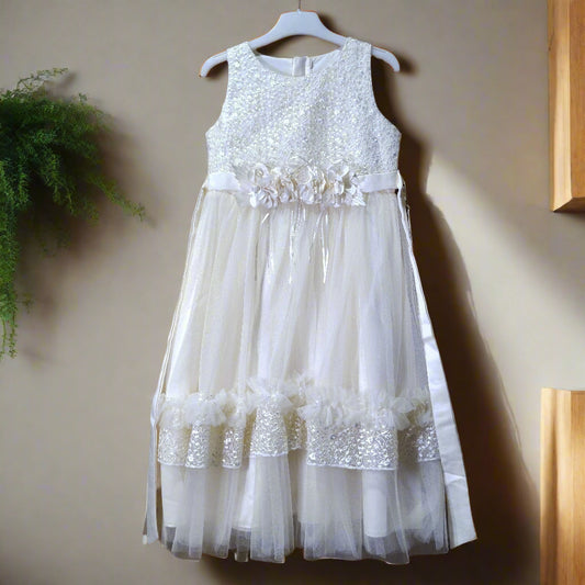 Imported off whit Girls fary frock