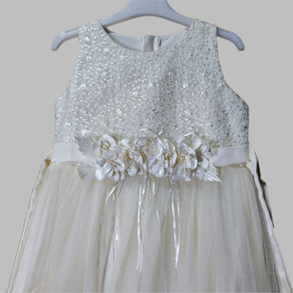 Imported off whit Girls fary frock