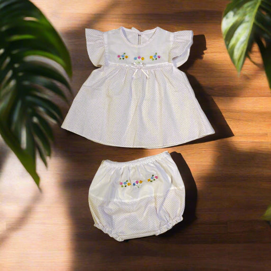 New born baby Girls Dress.Made in Thailand