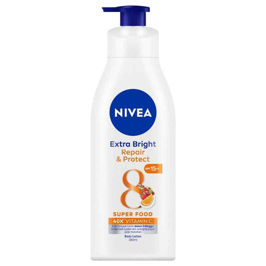 Nivea Lotion Extra Bright - Repair & Protect SPF 15 PA+ PUMP 380ML. SKU:4005808668069