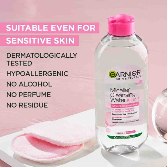 Garnier Micellar Cleansing Water All In 1 For Sensitive Skin (125ml)