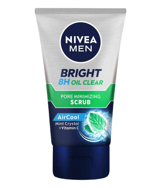 Nivea Men Scrub Bright Oil Clear 100Gm Nivea Men Scrub Bright Oil Clear 100Gm