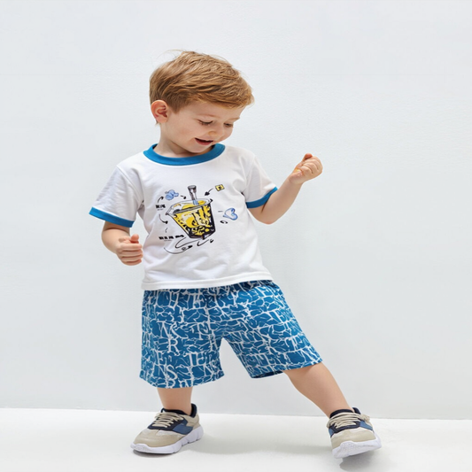 China Imported Set Baby Boys Summer Casual T-Shirt & Short