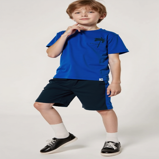 Royal Blue summer track with shorts